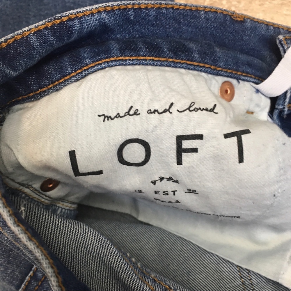 LOFT Distressed Modern Skinny Jeans - Picture 6 of 8